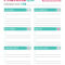 Free Printable Glamorous Green And Pink Packing List Intended For Blank Packing List Template