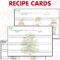 Free Printable Holiday Recipe Cards • Rose Clearfield Pertaining To Cookie Exchange Recipe Card Template