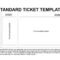 Free Printable Raffle Tickets Template | Ticket Template Pertaining To Blank Parking Ticket Template