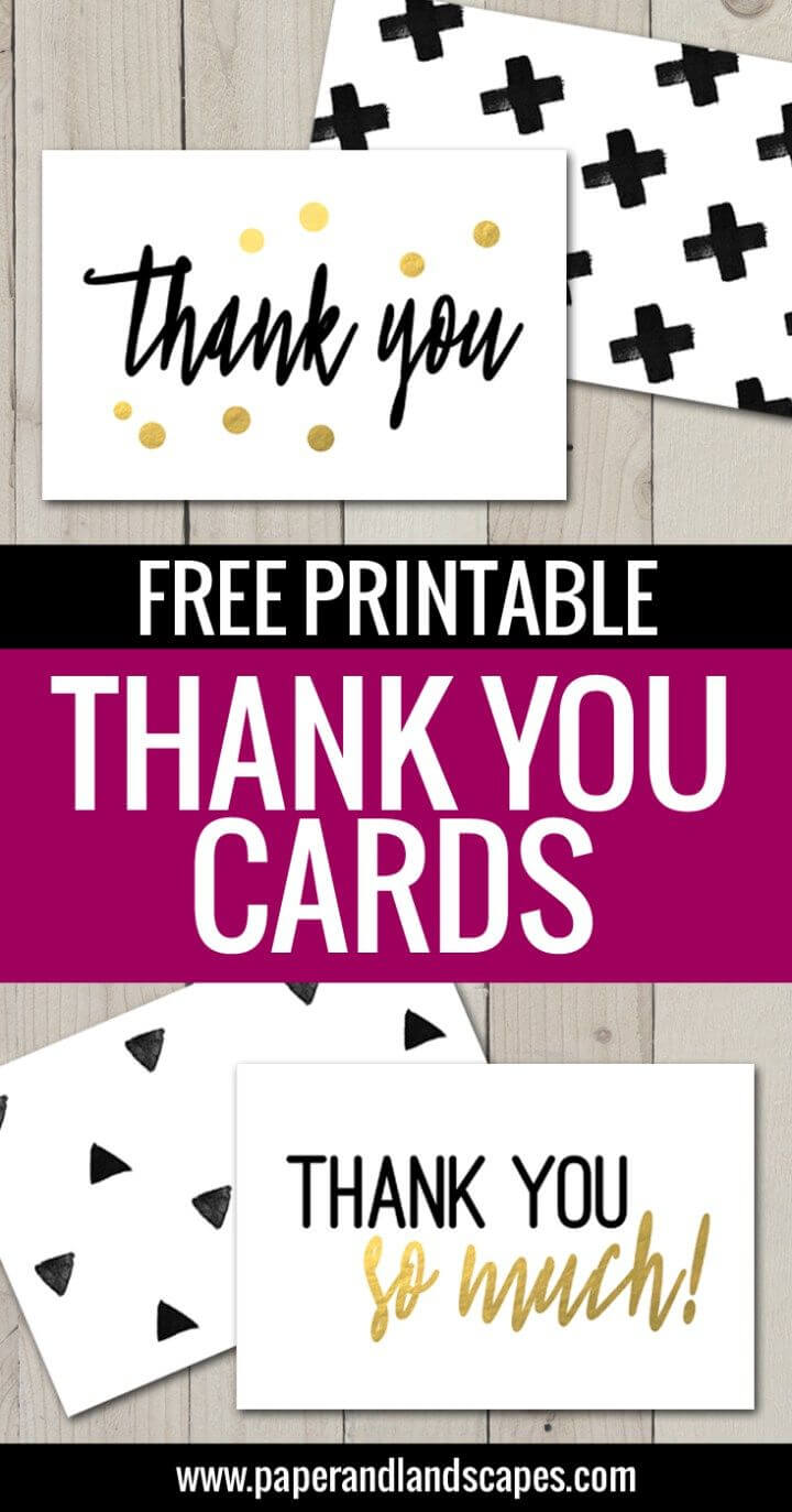 Free Printable Thank You Cards | Thank You Card Template For Free Templates For Cards Print