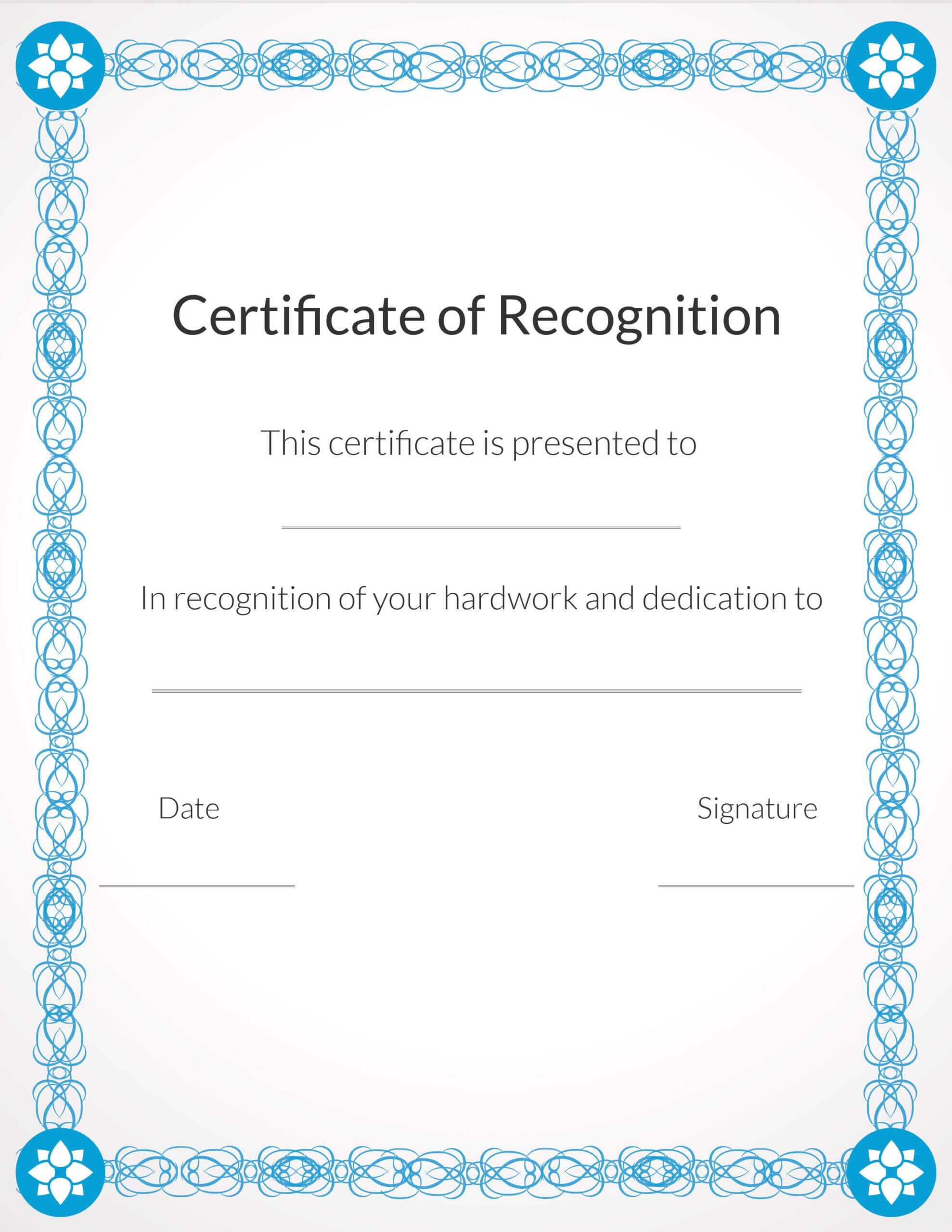 Free, Printable Volunteer Recognition And Appreciation Within Volunteer Award Certificate Template