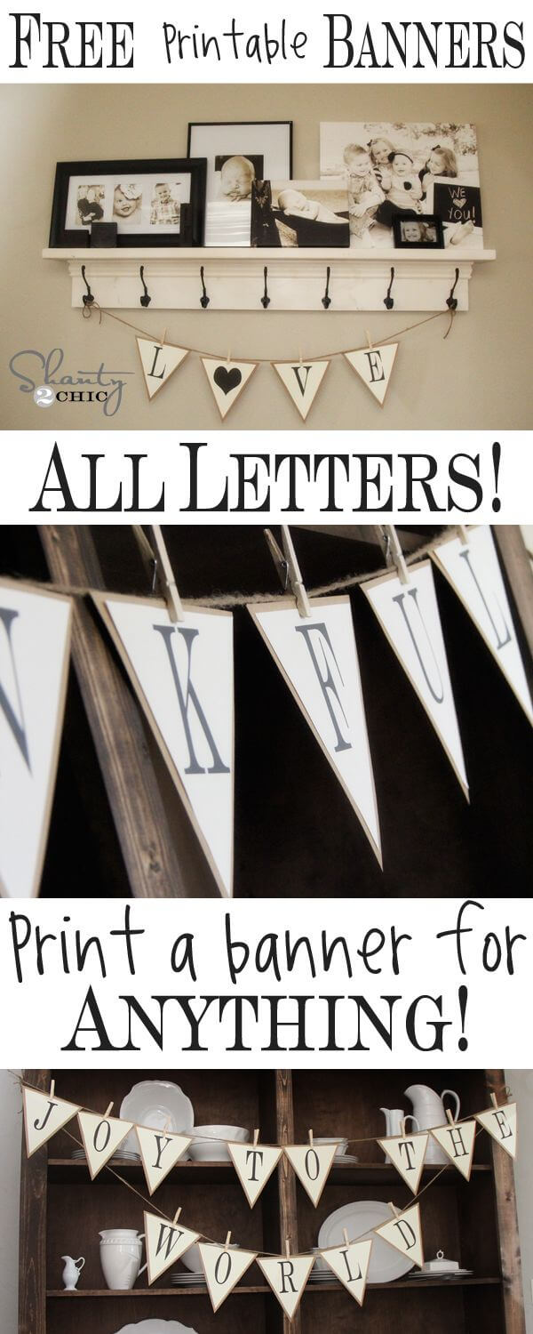 Free Printable Whole Alphabet Banner | Diy Items Within Good Luck Banner Template