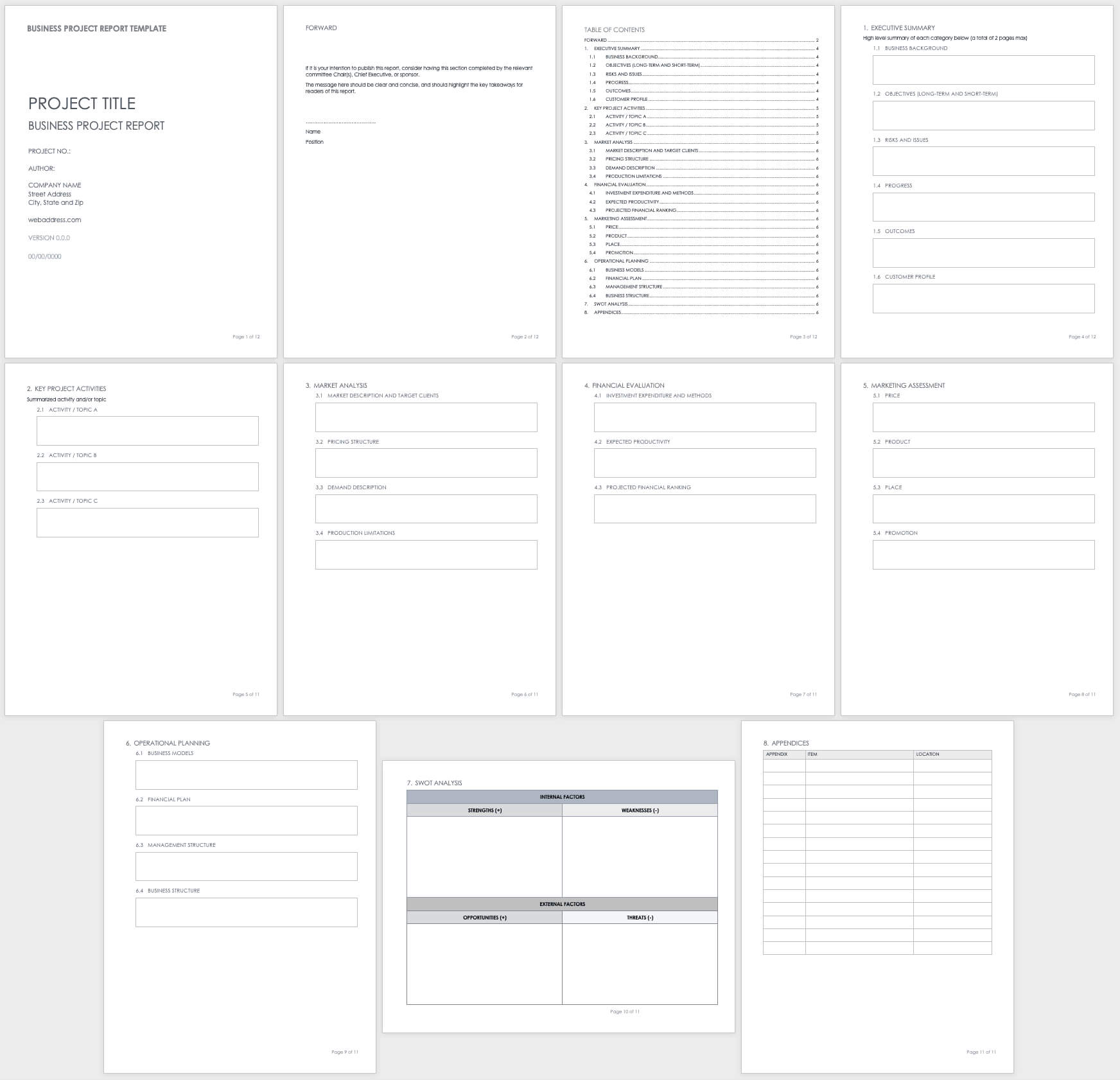 Free Project Report Templates | Smartsheet Throughout It Report Template For Word