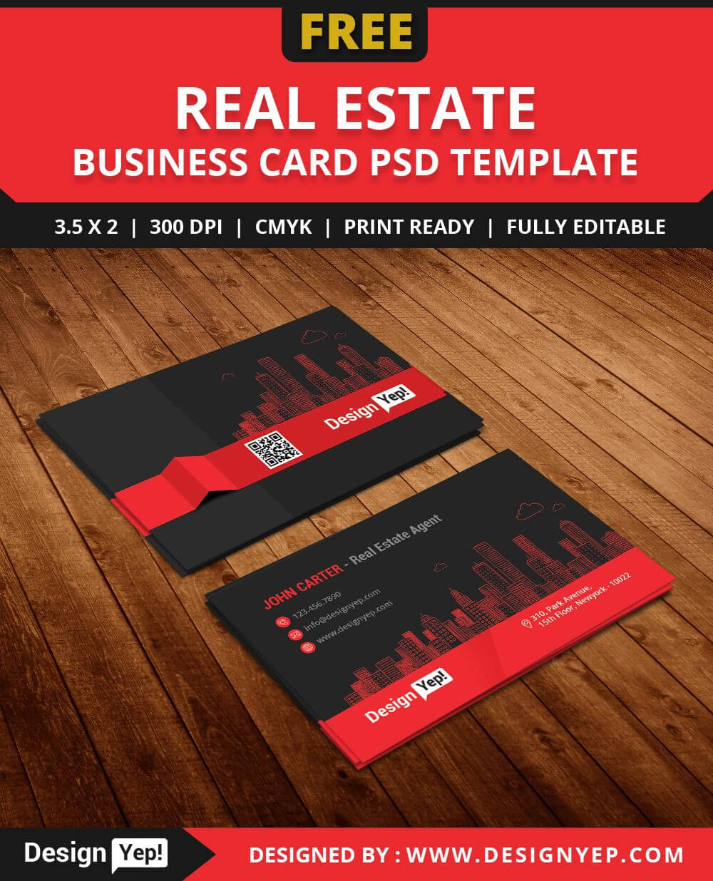 Free Real Estate Agent Business Card Template Psd | Free For Real Estate Agent Business Card Template