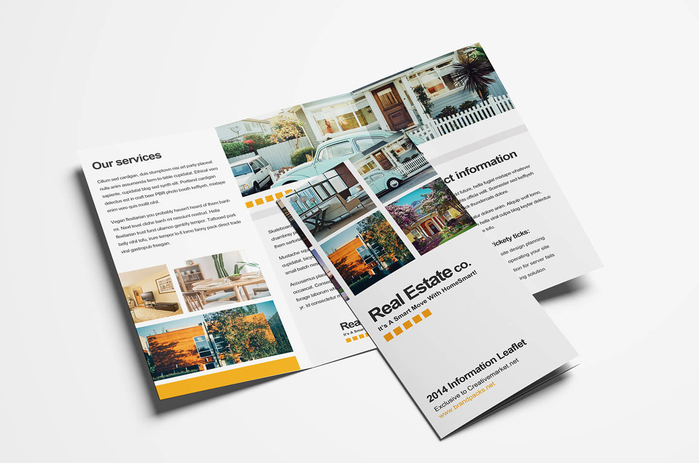 Free Real Estate Trifold Brochure Template In Psd, Ai With Tri Fold Brochure Publisher Template