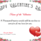 Free Romance And Valentine's Day Certificates At For Love Certificate Templates
