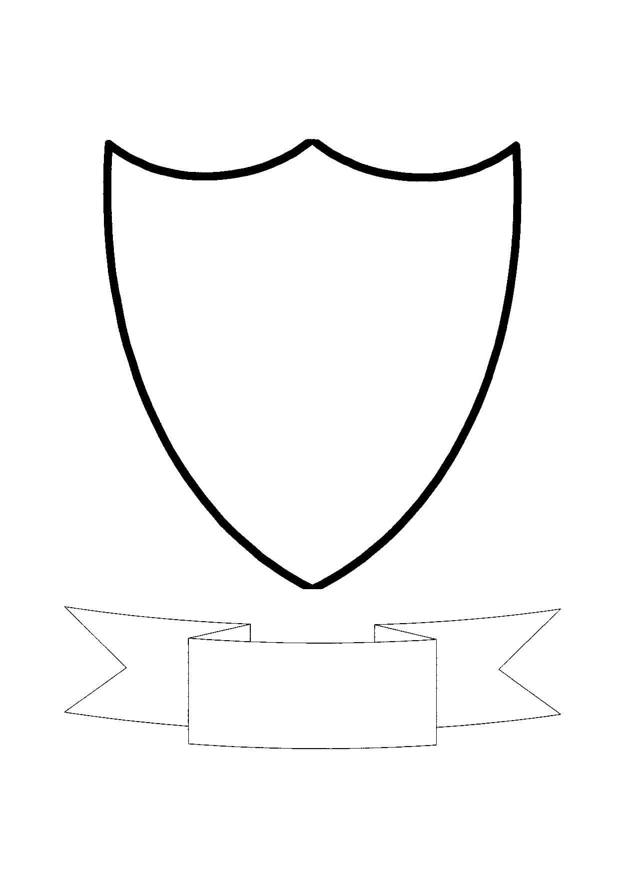 Free Shield Template, Download Free Clip Art, Free Clip Art Inside Blank Shield Template Printable
