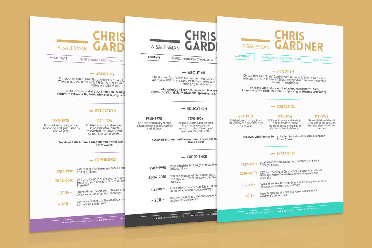 Free Simple Resume (Cv) Design Template With Business Card Intended For Business Card Template Powerpoint Free