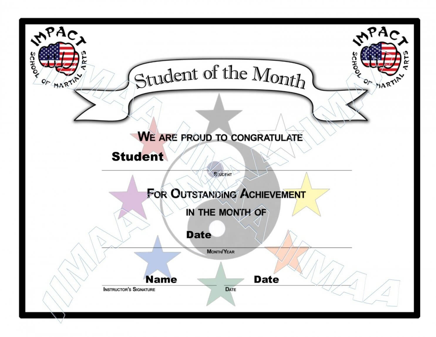 Free Student Certificate Templates Students Award Inside Free Printable Student Of The Month Certificate Templates