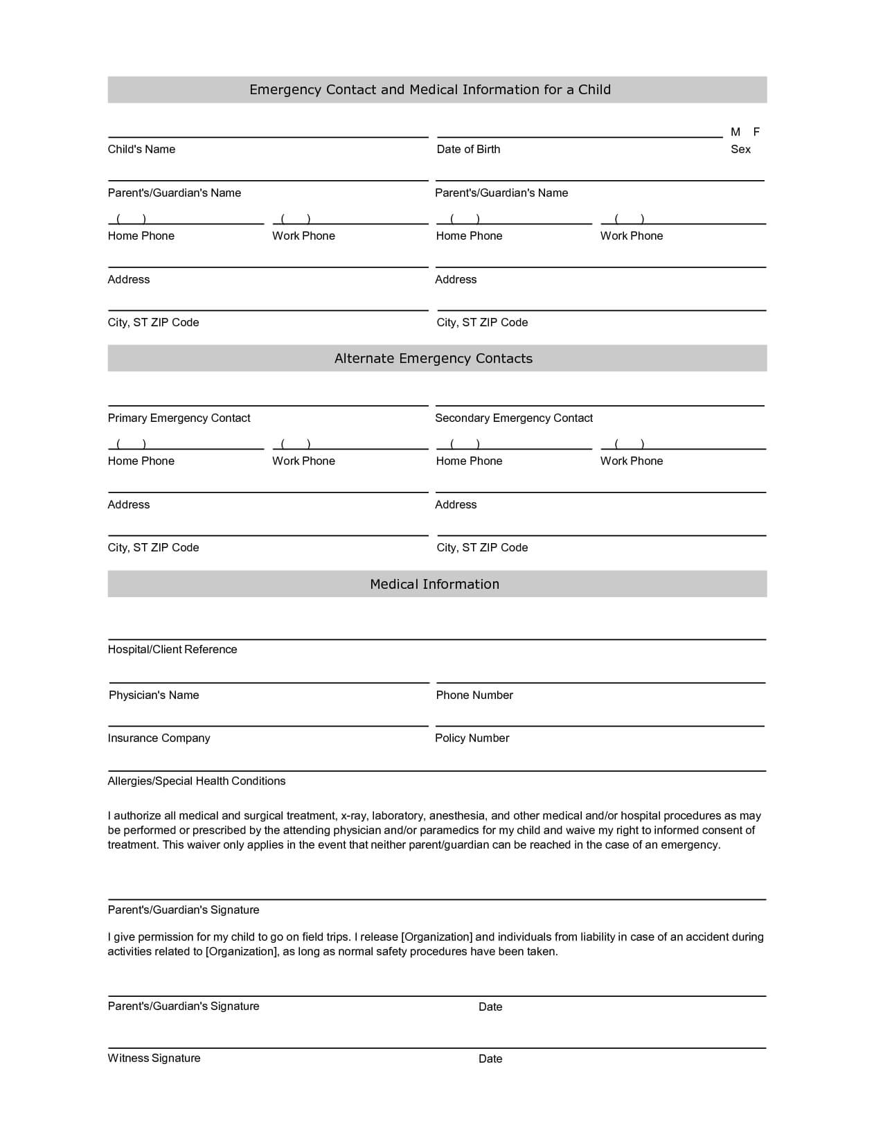 Free Student Information Sheet Template | Student Emergency For Student Information Card Template