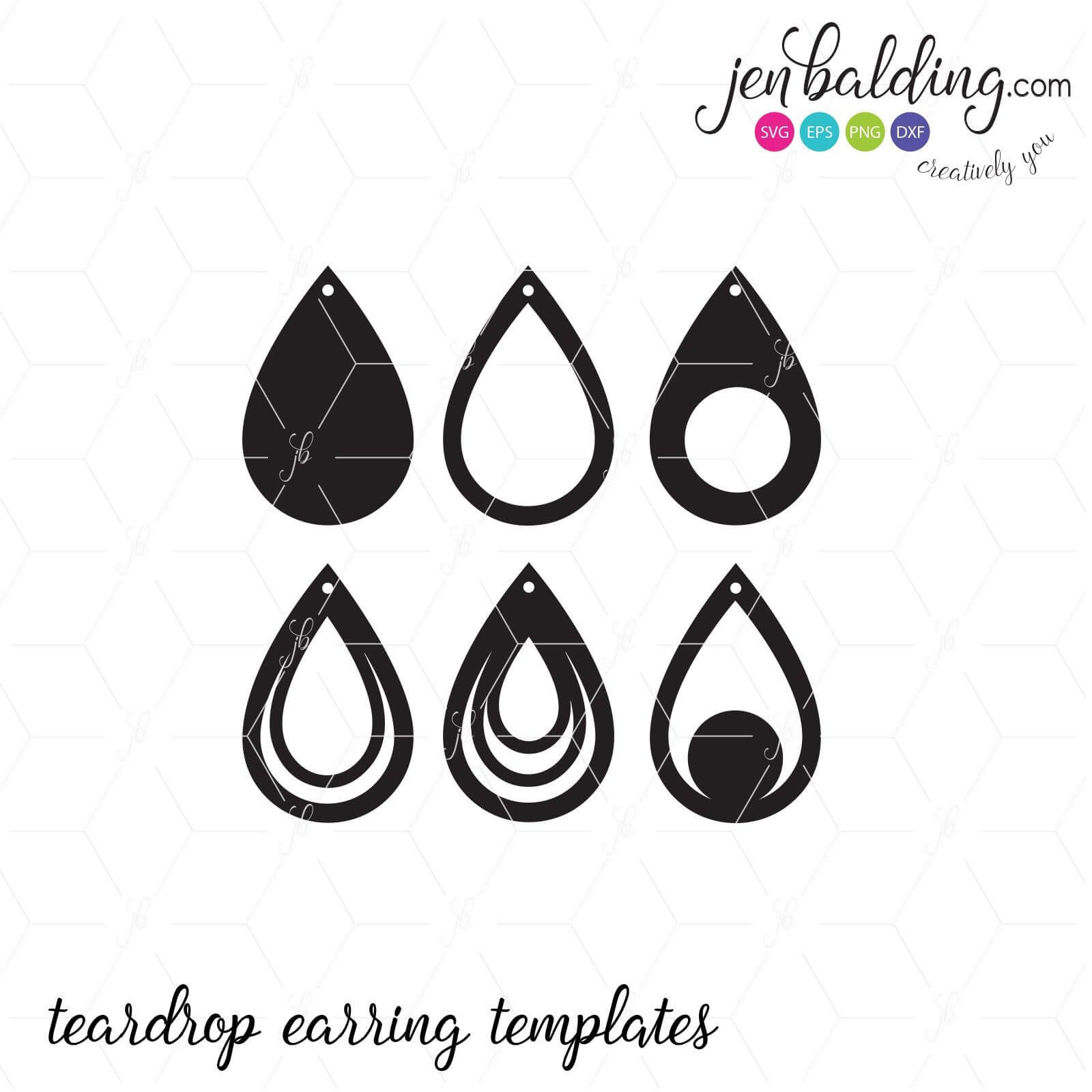 Free Svg Card Templates | Best  | Leather Earrings Within Free Svg Card Templates