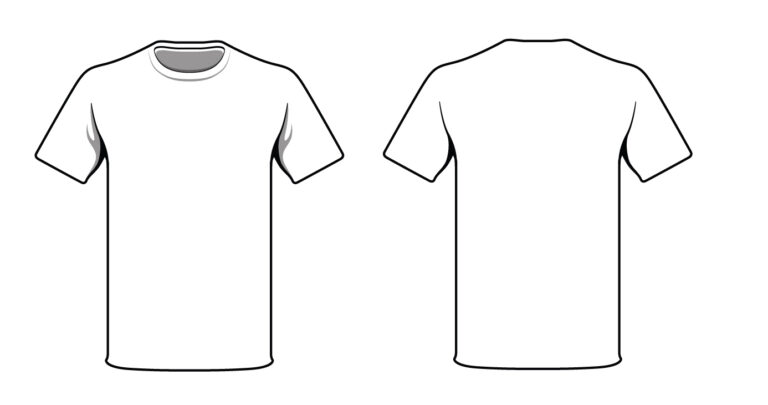 Blank T Shirt Outline Template - Professional Template Examples