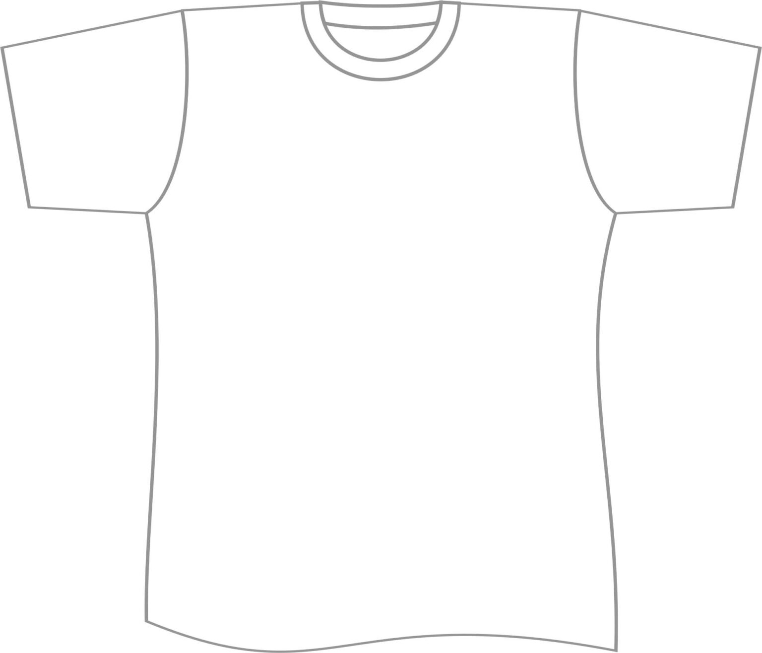 Free T Shirt Template Printable, Download Free Clip Art Intended For ...