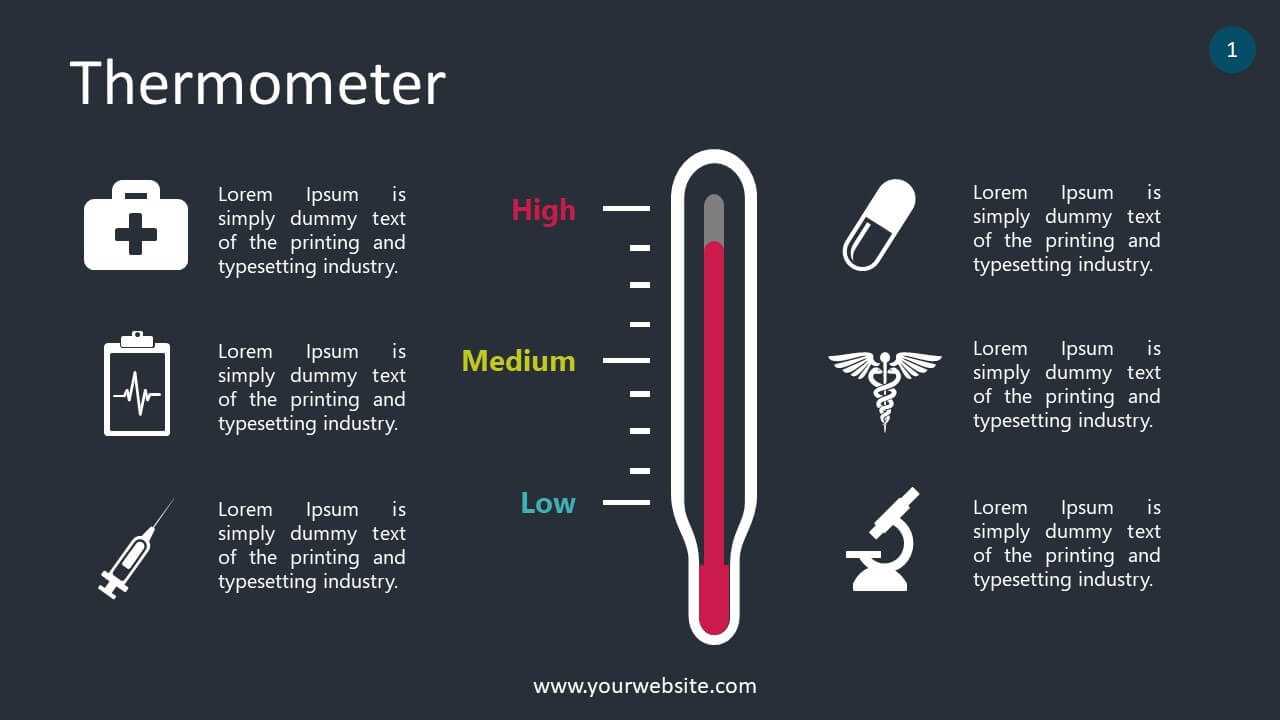 Free Thermometer Lesson Slides Powerpoint Template – Designhooks With Regard To Powerpoint Thermometer Template