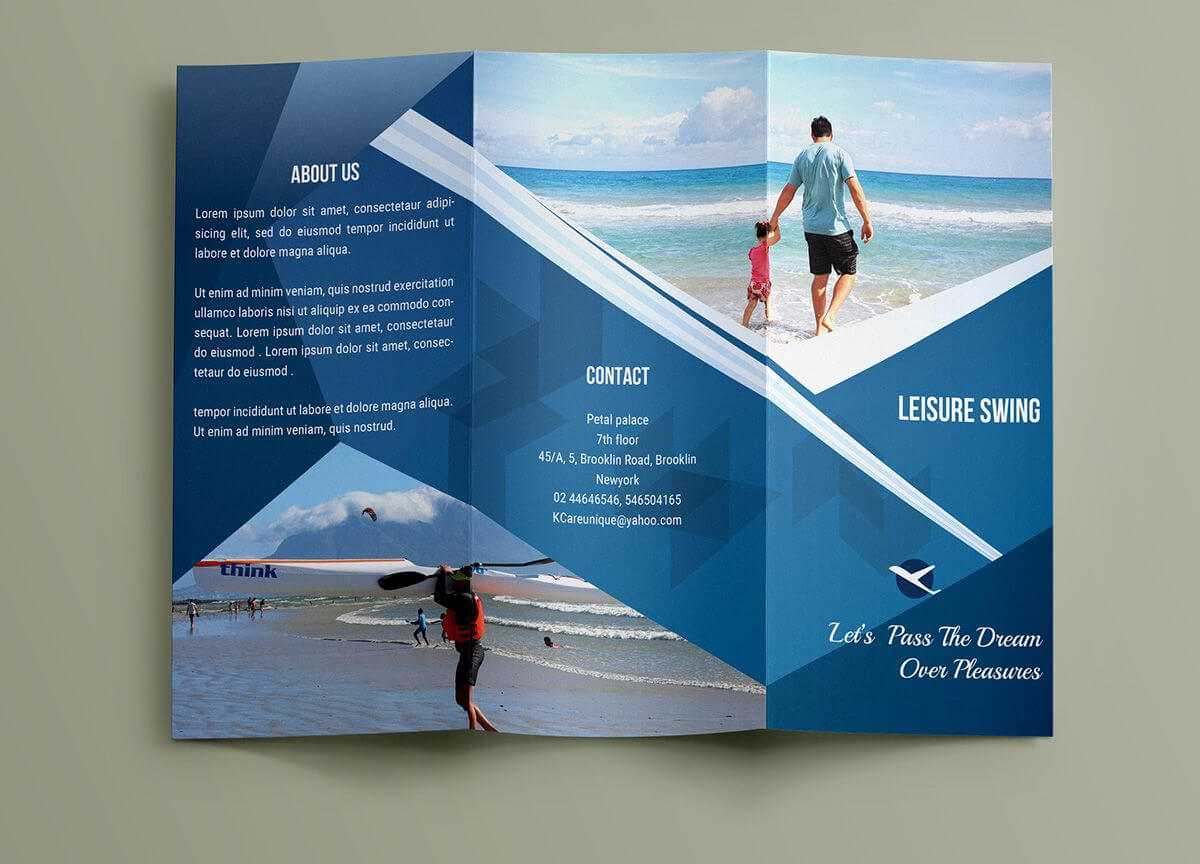 Free Travelling Trifold Brochure Template On Behance Throughout Travel And Tourism Brochure Templates Free