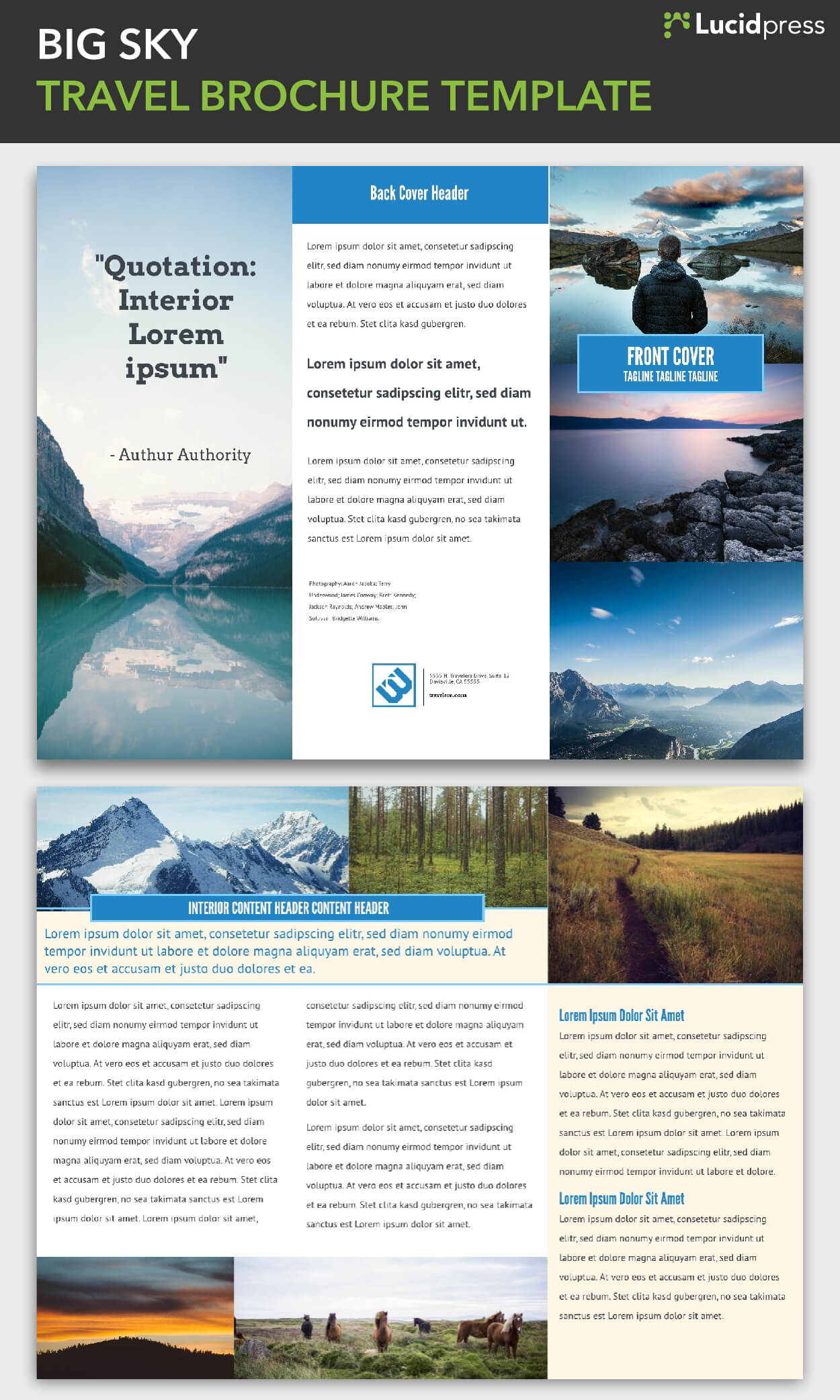 Free Tri Fold Brochure Templates | Brochure Cover Design Inside Travel And Tourism Brochure Templates Free