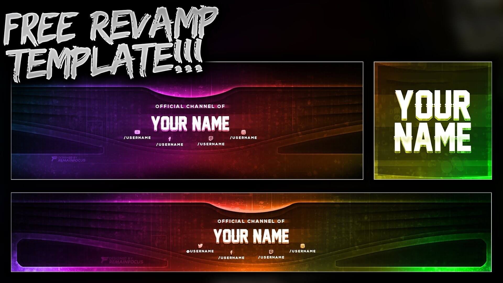 Free Twitch Banner Maker Ideas Ps | Youtube Banners, Youtube Intended For Minecraft Server Banner Template