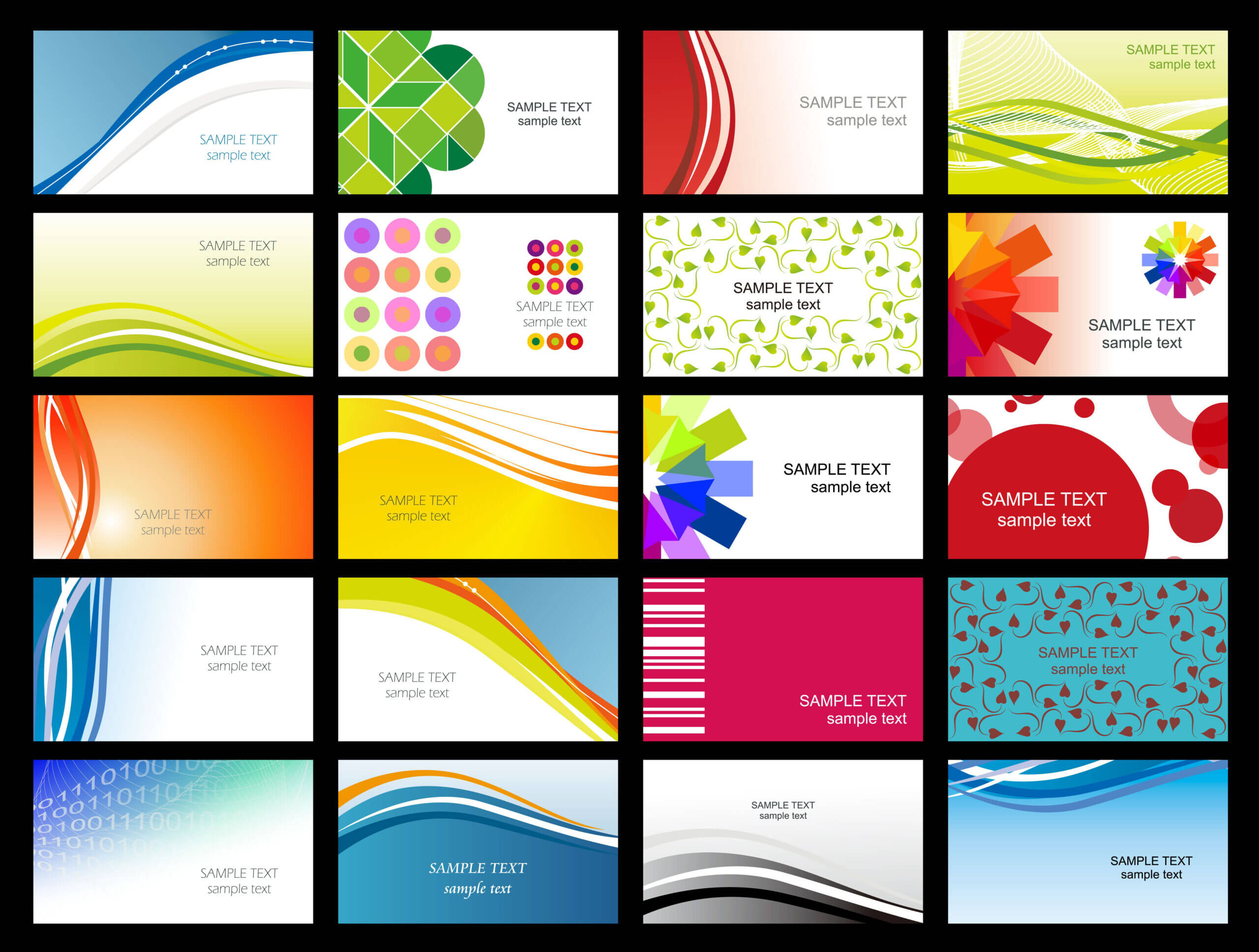 Free Vector Variety Of Dynamic Flow Line Of Business Card Throughout Free Editable Printable Business Card Templates