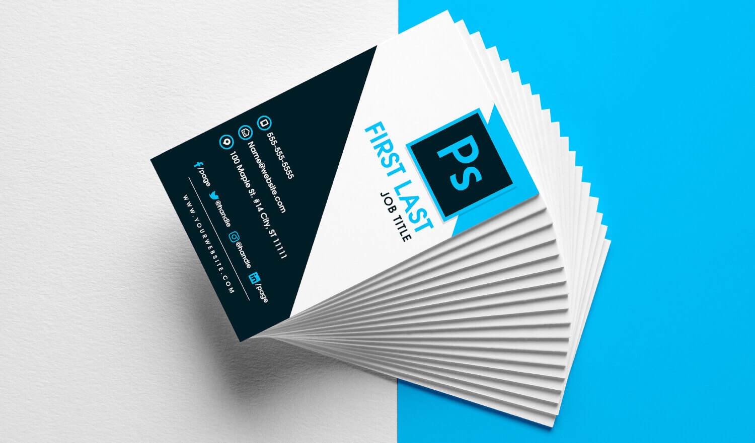 Free Vertical Business Card Template In Psd Format With Regard To Free Business Card Templates In Psd Format