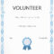 Free Volunteer Appreciation Certificates — Signup In Volunteer Of The Year Certificate Template