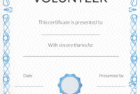 Free Volunteer Appreciation Certificates — Signup pertaining to Volunteer Certificate Templates