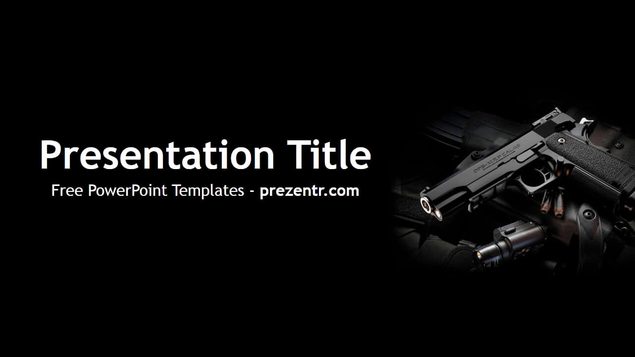 Free Weapon Powerpoint Template - Prezentr Powerpoint Intended For Depression Powerpoint Template