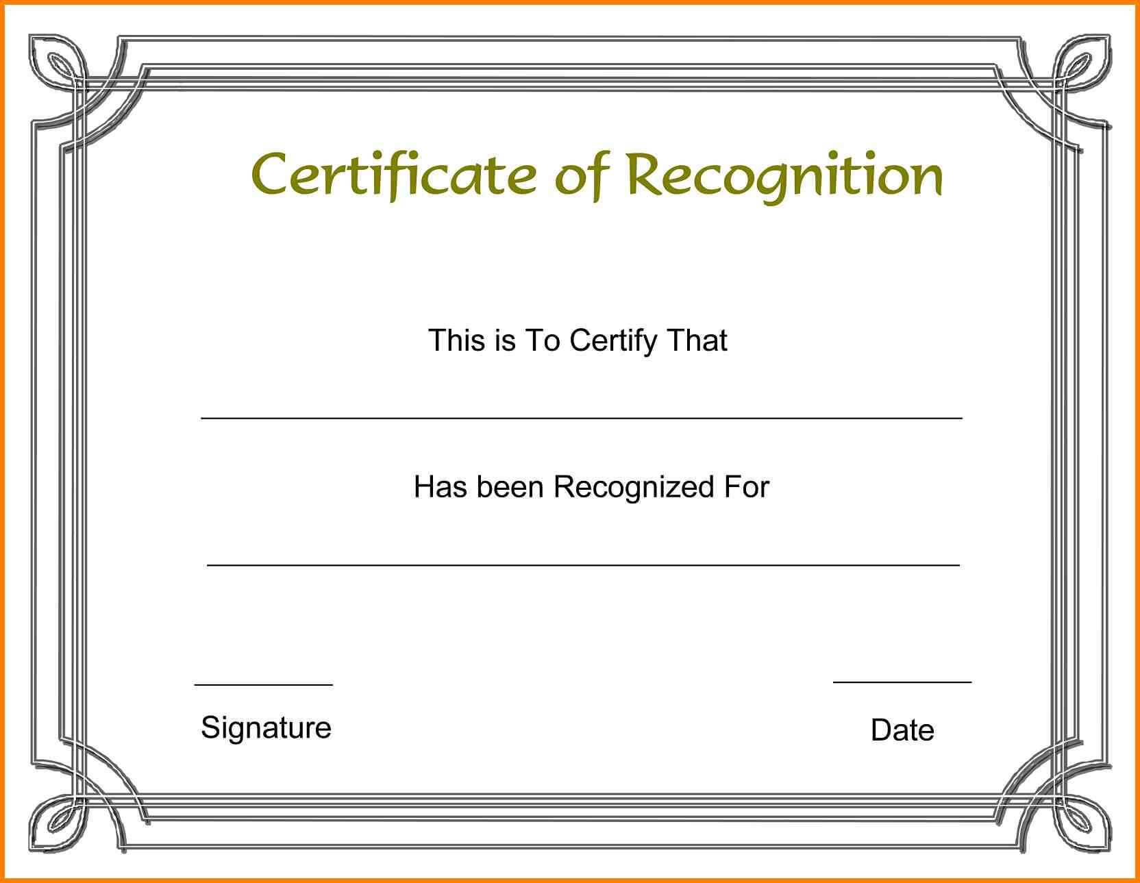 Free Word Certificate Template Lovely Certificate Templates With Regard To Word Certificate Of Achievement Template