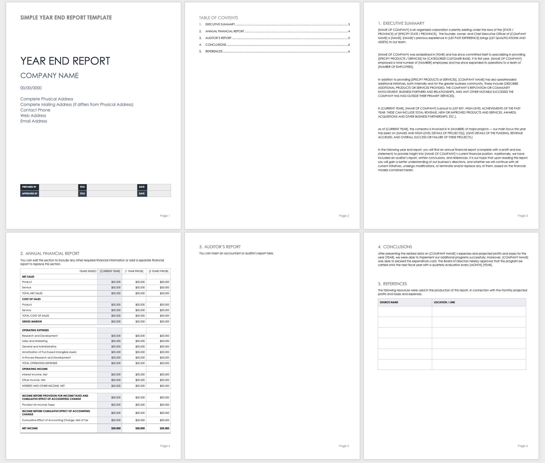 Free Year End Report Templates | Smartsheet Pertaining To State Report Template