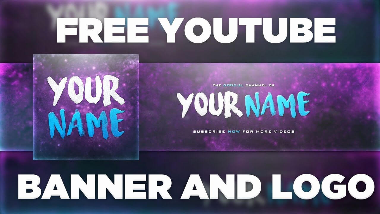 Free Youtube Banner Templates Lovely Space Banner Template In Youtube Banners Template