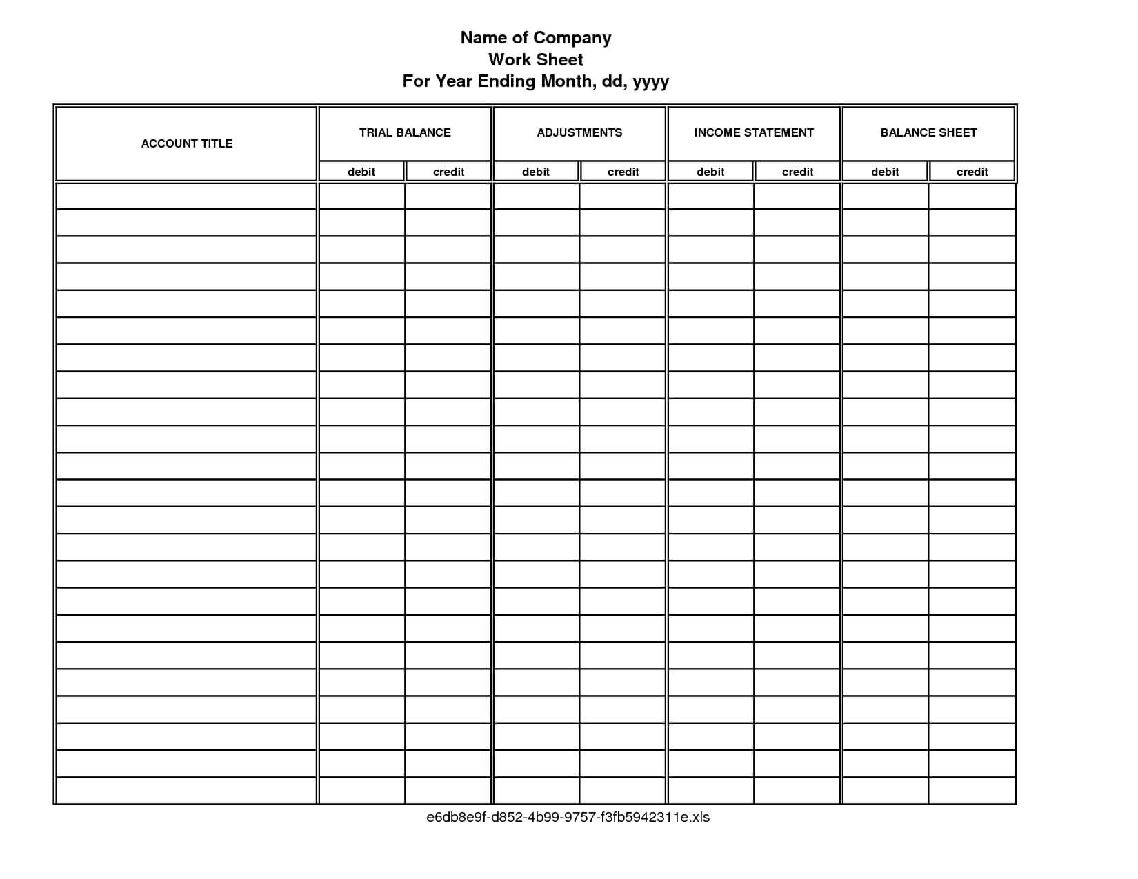 Free+Printable+Accounting+Ledger+Sheets | Balance Sheet Regarding Trial Report Template