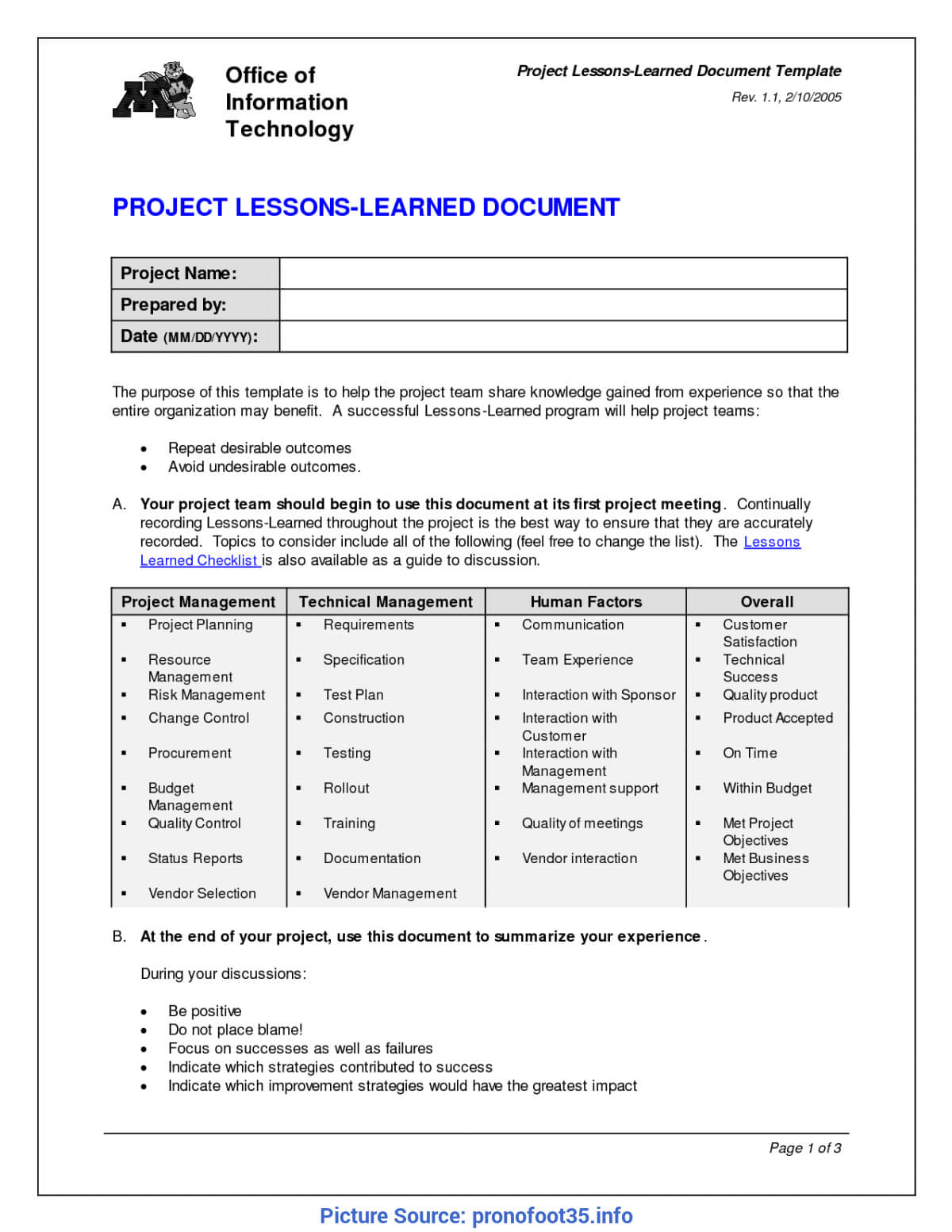 Fresh Project Management Lessons Learned Report Lessons Intended For Lessons Learnt Report Template