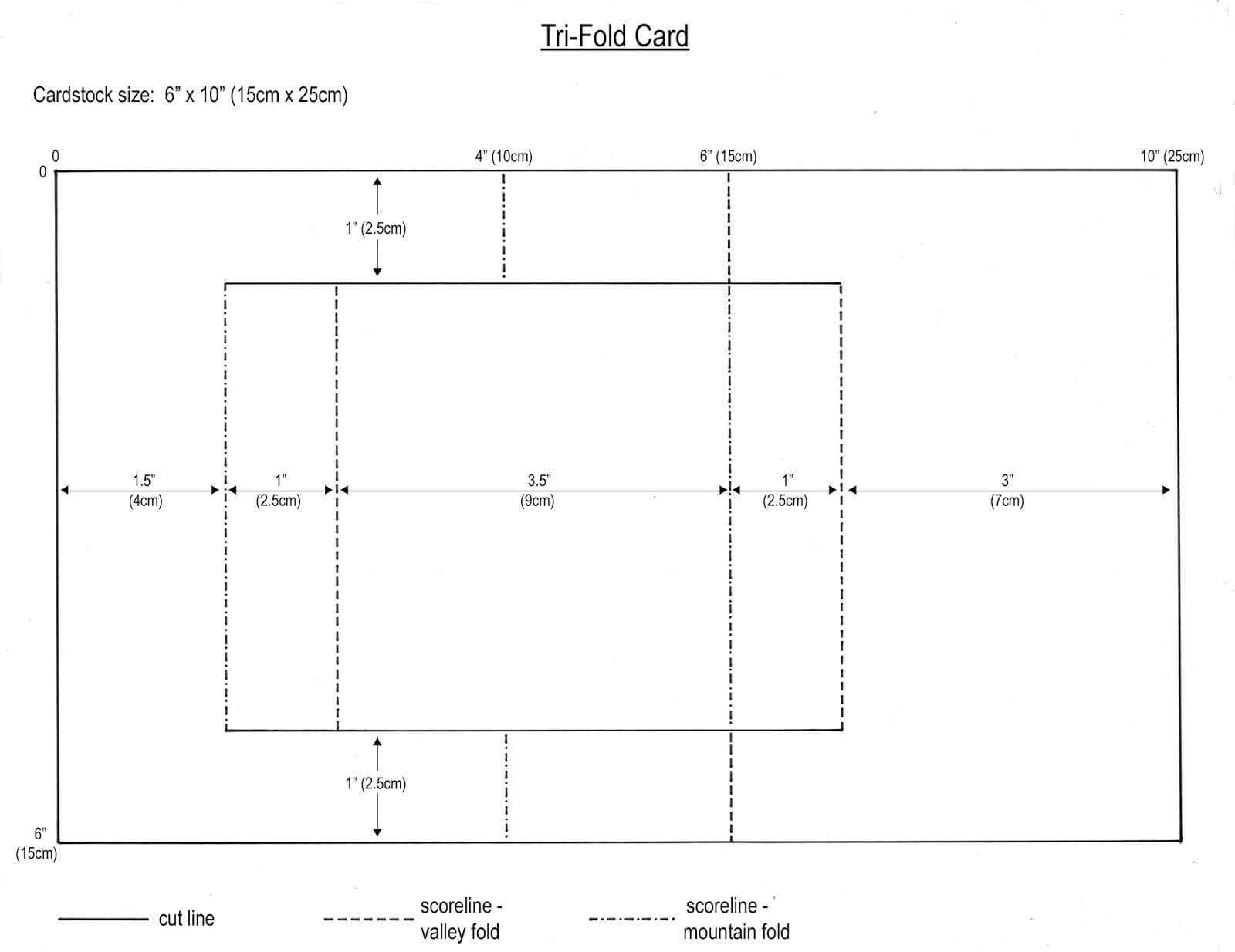 From My Craft Room: Tri Fold Card Template | Fancy Fold Throughout Three Fold Card Template