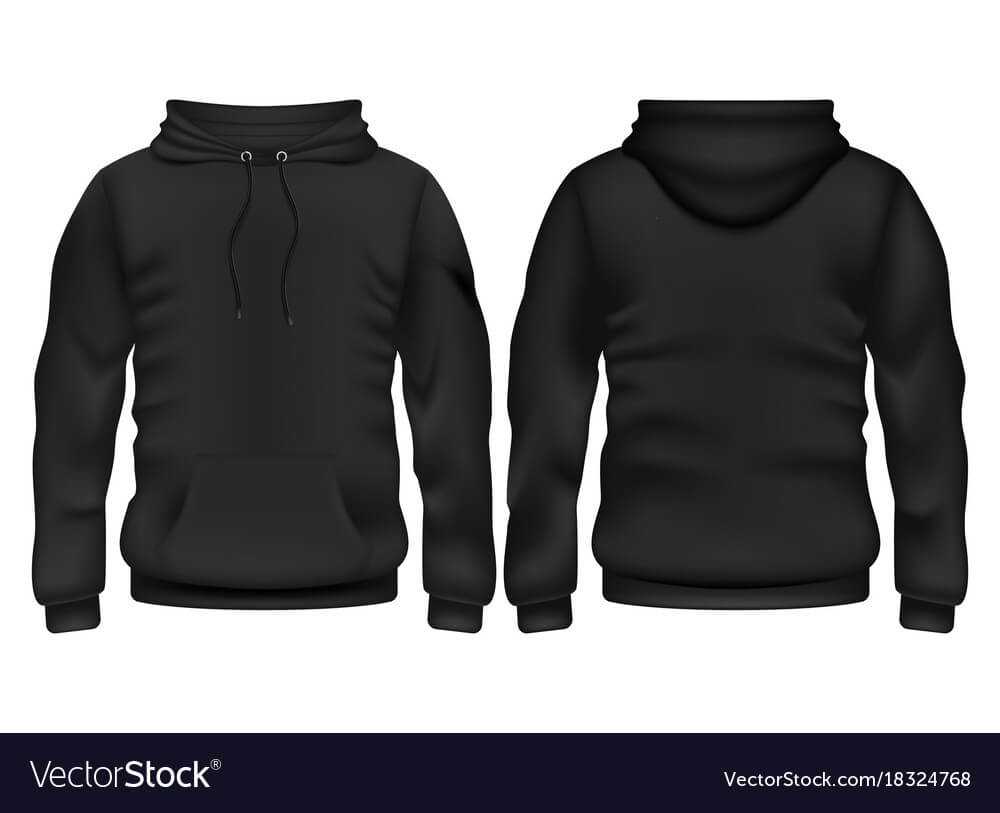 Blank Black Hoodie Template Professional Template Examples