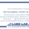 Full Service, 13 Point Oil Change | All In One & Lube Lab Inside This Certificate Entitles The Bearer Template