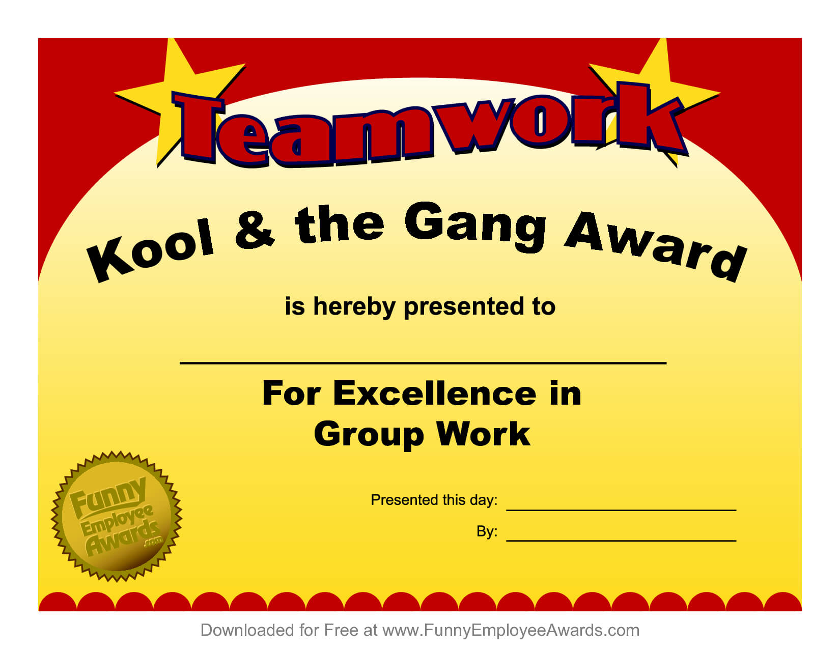 Fun Award Templatefree Employee Award Certificate Templates Intended For Free Funny Award Certificate Templates For Word