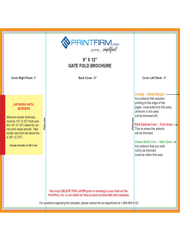 Gate Fold Brochure Template – 6 Free Templates In Pdf, Word With Gate Fold Brochure Template