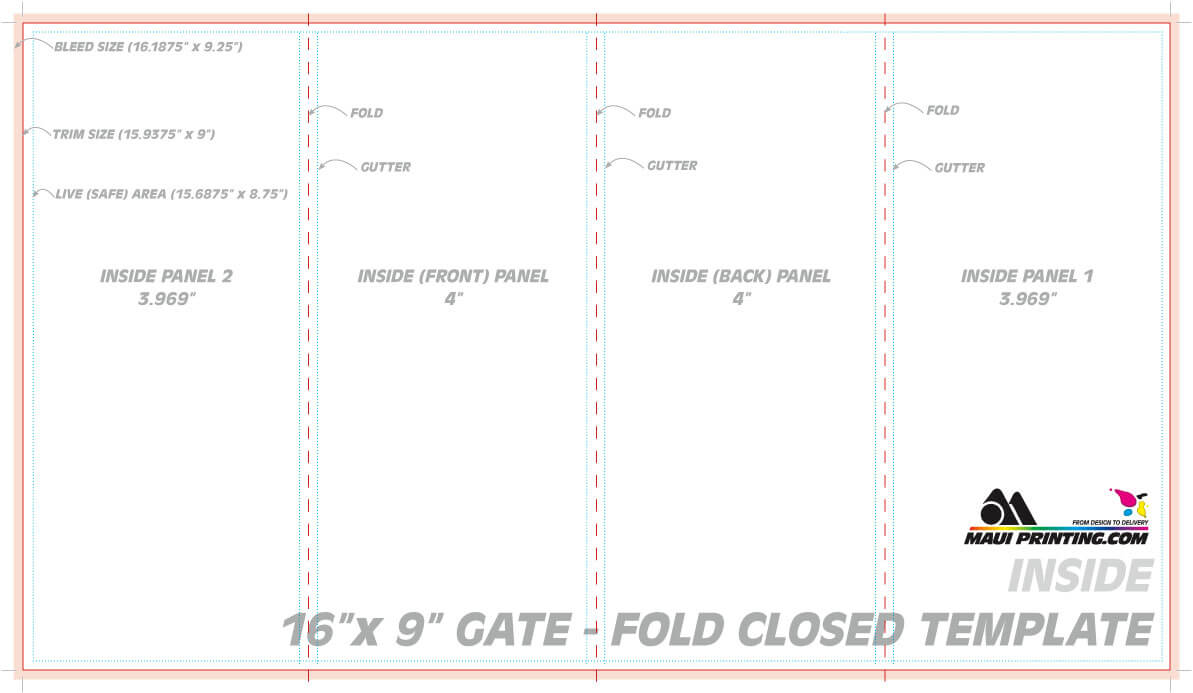 Gatefold Template Microsoft Word – Zimer.bwong.co Intended For Gate Fold Brochure Template Indesign