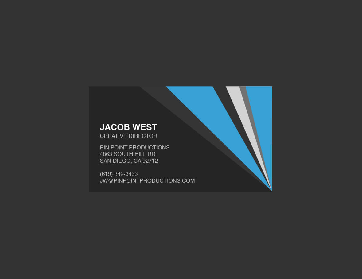 Generic Business Card Template ] - Elegant Classy Blue Pertaining To Generic Business Card Template