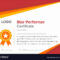 Geometric Red And Gold Star Performer Certificate pertaining to Star Performer Certificate Templates