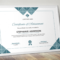 Geometric Shapes Modern Word Event Certificate Template Intended For Word 2013 Certificate Template