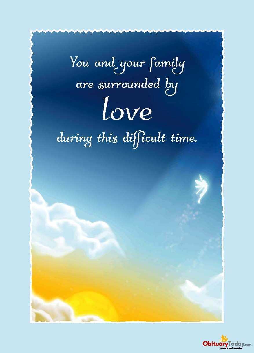 Get Inspirational Sympathy & Condolences Cards Free Online Intended For Death Anniversary Cards Templates