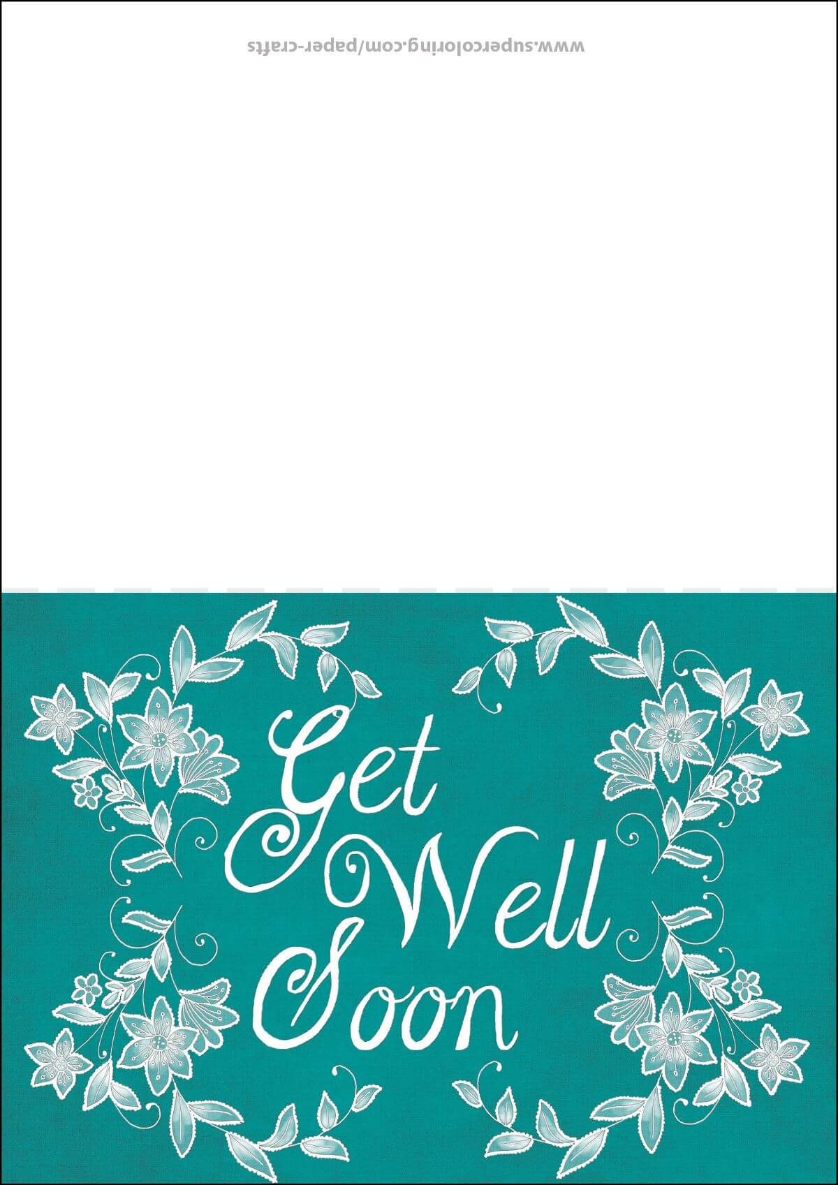 Get Well Soon Card Template | Free Printable Papercraft For Get Well Card Template