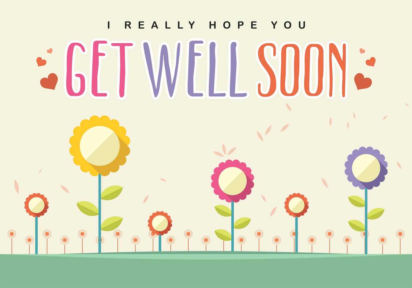 Get Well Soon Card Vector – Download Free Vectors, Clipart With Get Well Soon Card Template