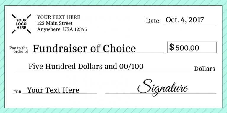 Giant Check Template Free pic image