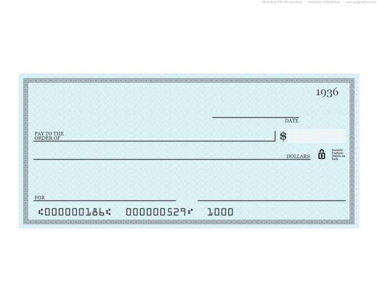 Giant Check Template Free image