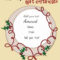 Gift Card Certificate Template Best Of Free Christmas Gift In Christmas Gift Certificate Template Free Download