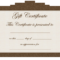 Gift Certificate Template | Certificate Templates With Regard To Graduation Gift Certificate Template Free