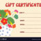 Gift Certificate Template Funny Design Within Funny Certificate Templates