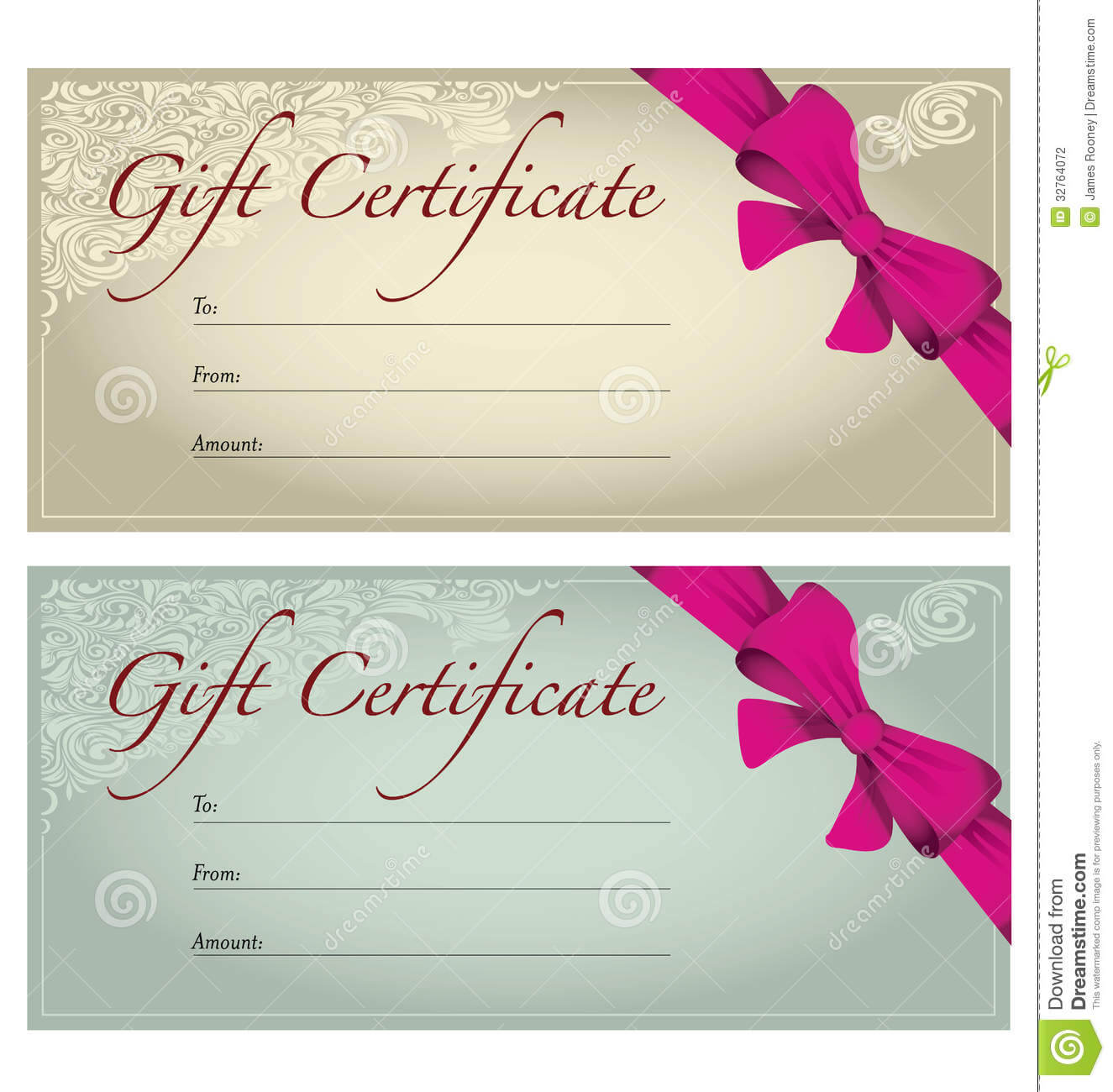 Gift Voucher Stock Illustration. Illustration Of Business Pertaining To Free Photography Gift Certificate Template