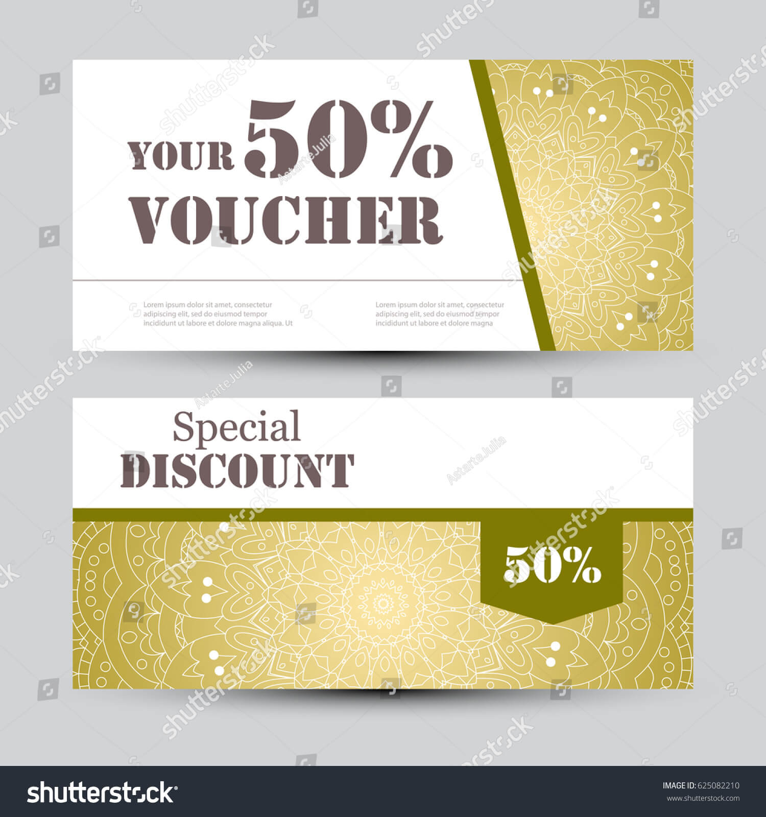 Gift Voucher Template Mandala Design Certificate Stock With Regard To Magazine Subscription Gift Certificate Template